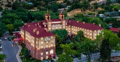 Aerial view of Hotel Colorado
