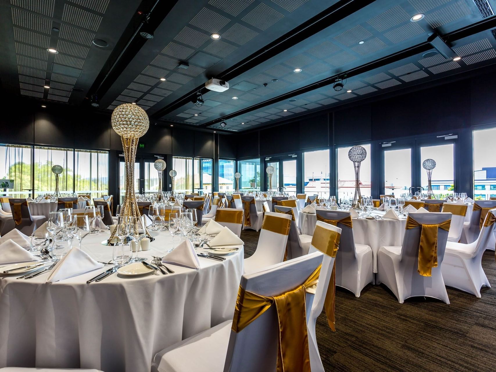 Banquet set-up in meeting room at Grand Chancellor Brisbane