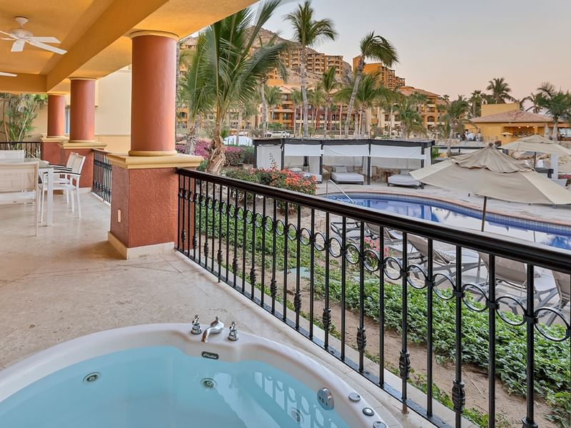 Balcony Jacuzzi in Presidential Suite at Grand Fiesta Americana