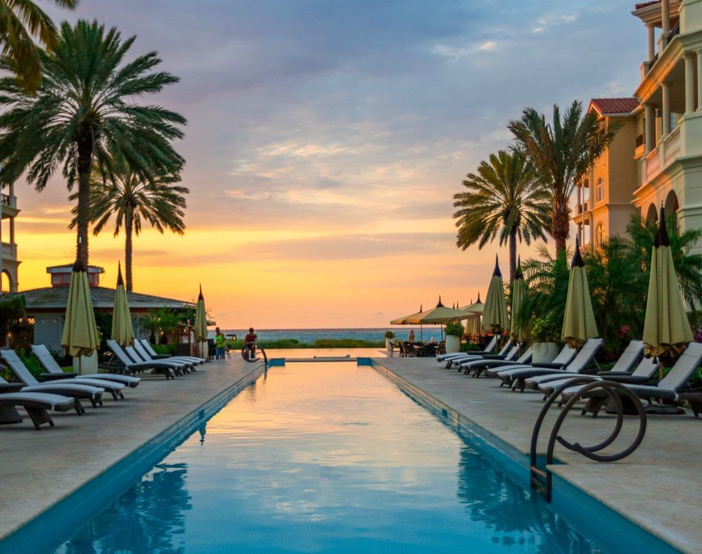 View of beachfront pools at The Somerset On Grace Bay