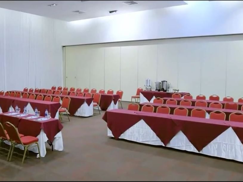 Classroom set-up in Convention Center at Playa Blanca Beach