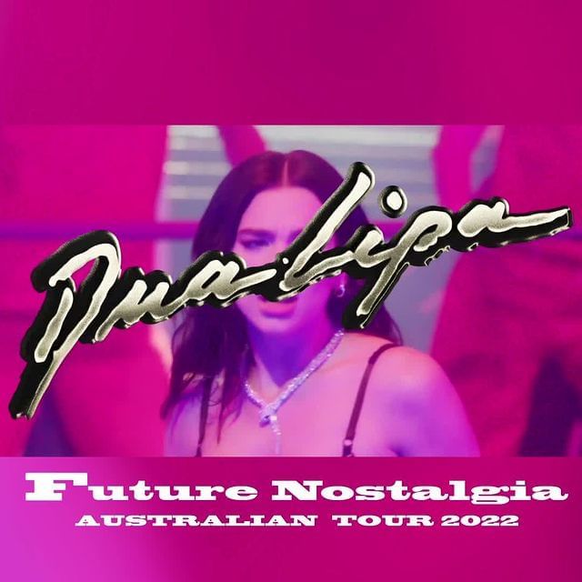 Poster for Dua Lipa Australian Tour