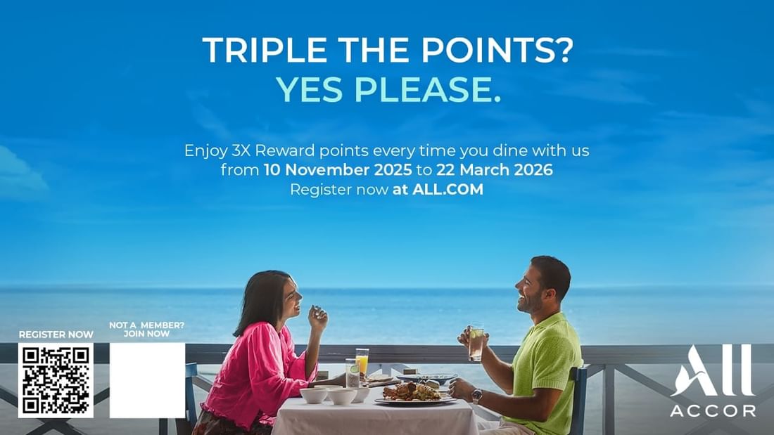 3X Reward Points every time you dine with us!