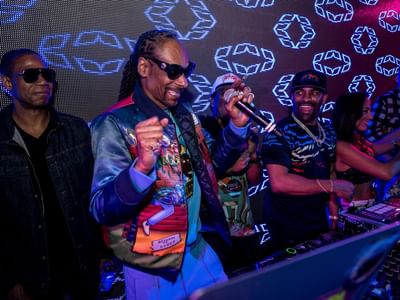 Snoop Dogg at Pepsi DJ stage in Clevelander South Beach Hotel