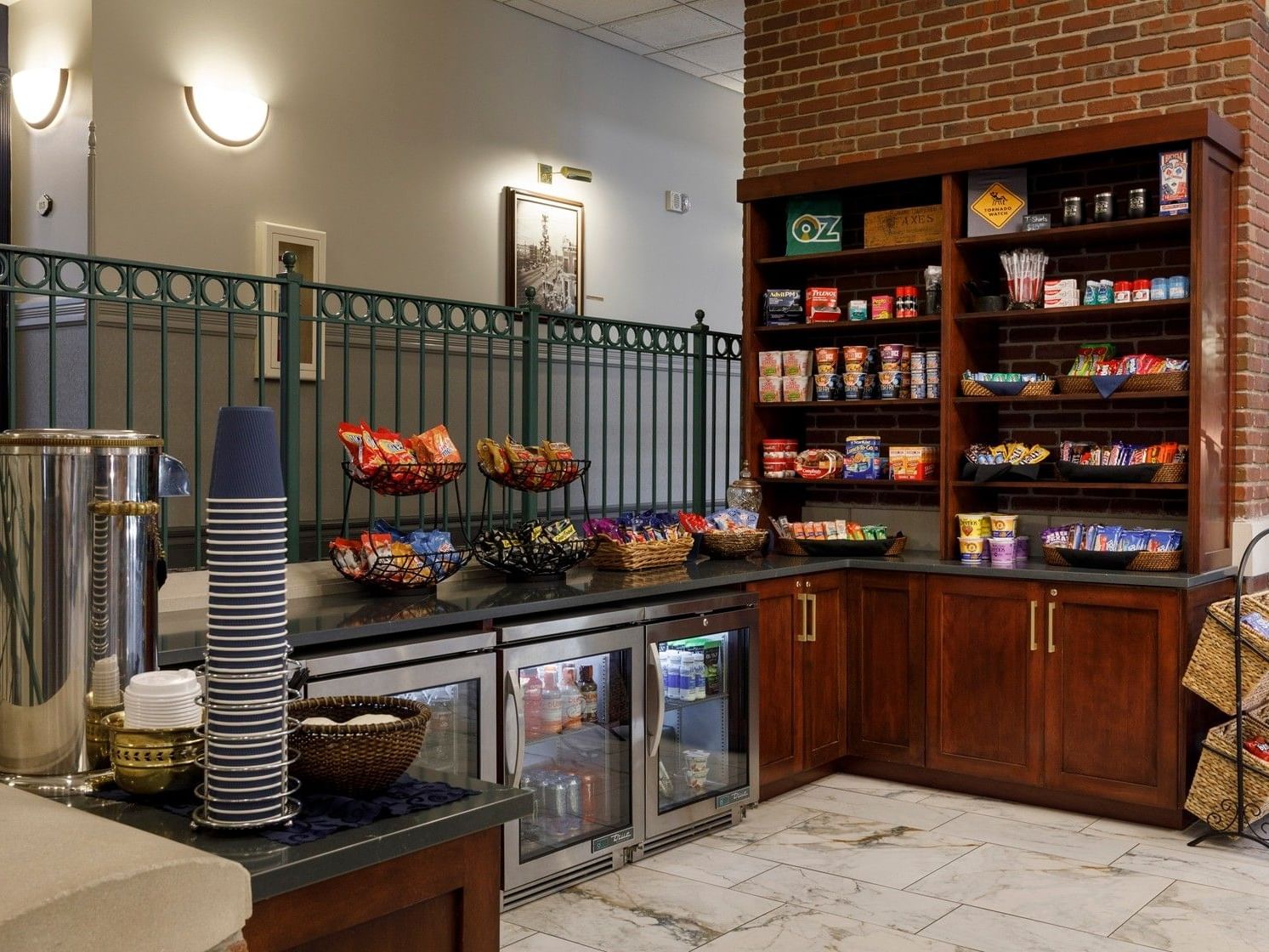 The cupboard at Hotel at Old Town featuring snacks and merchandise