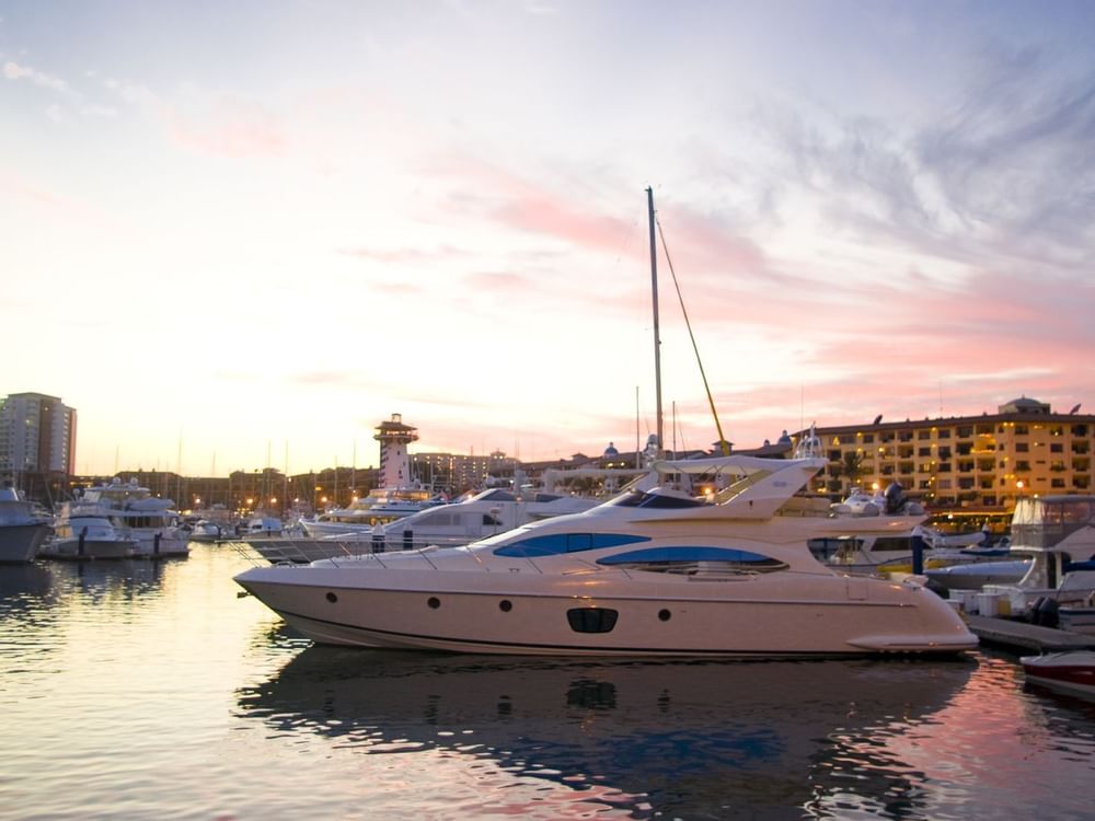 Yachts in Marina Vallarta near La Colección Resorts