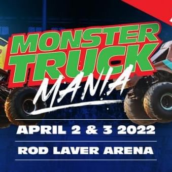 Poster of a monster truck event at Brady Hotels