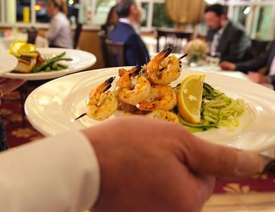 Shrimp platter.