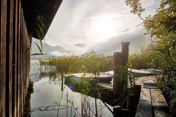 Bootshütte, Haldensee, Fischen, Urlaub im liebes Rot Flueh