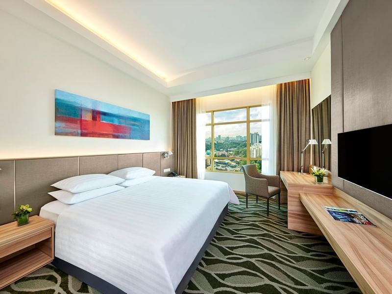 TV & comfy lounge area in Grand Garden Villa at The Banjaran Hotsprings Retreat