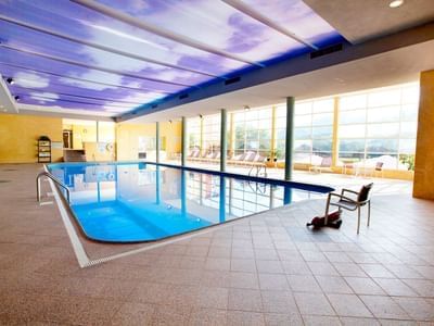 Indoor swimming pool at Honor's Haven Retreat & Conference