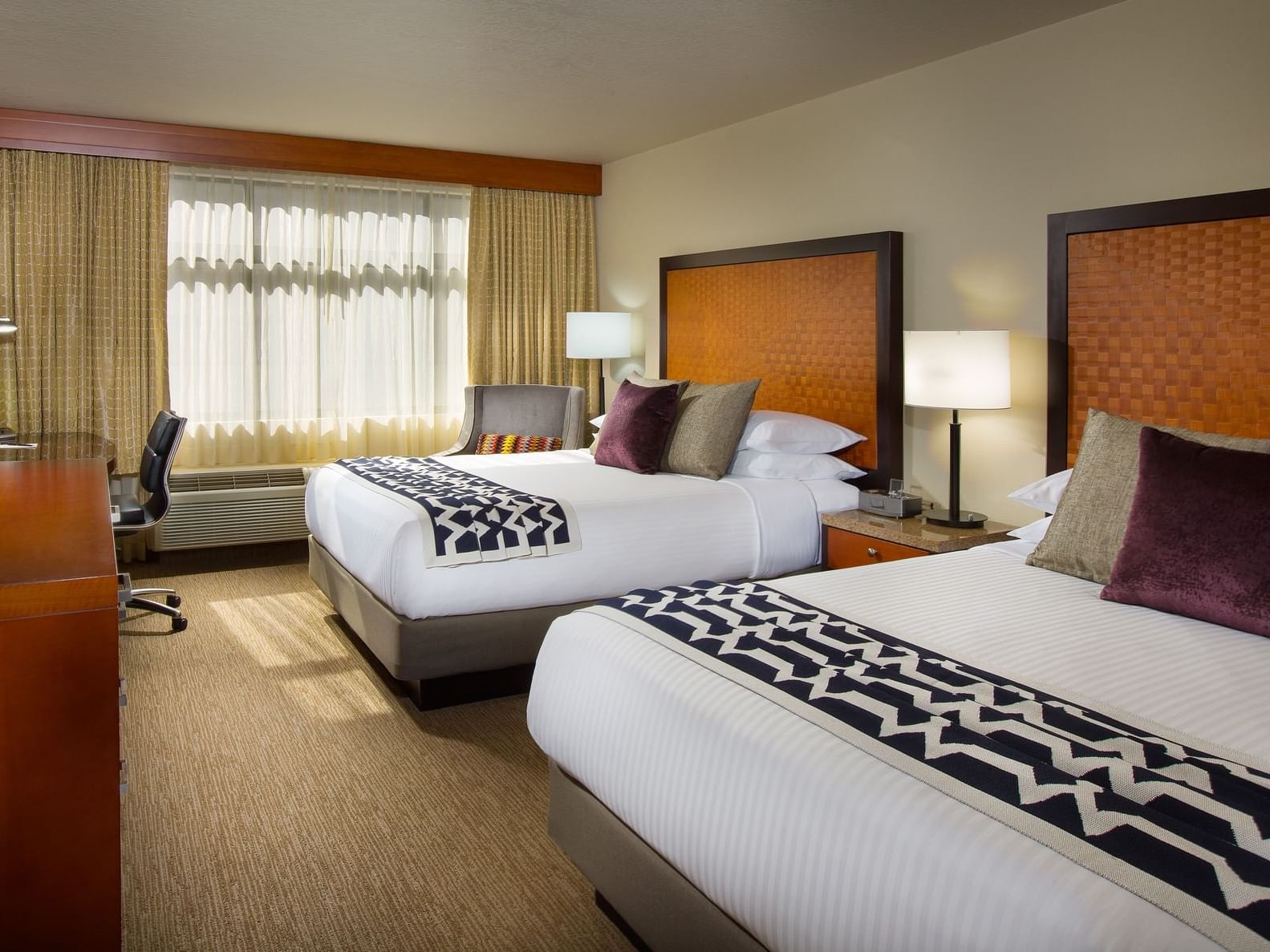 Bedroom of Traditional Double Queen at Paramount Hotel Seattle