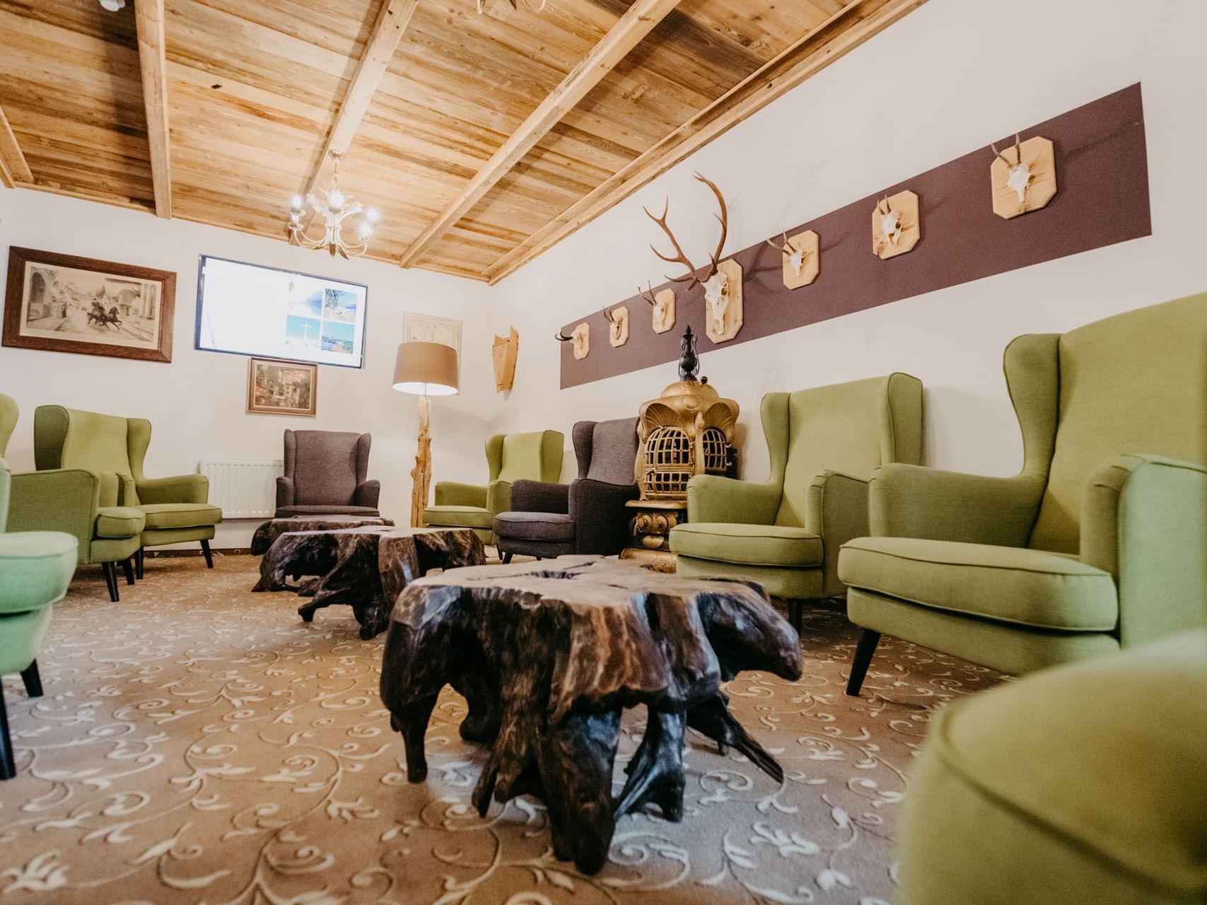 Sitzgelegenheiten in der Hotel Lobby