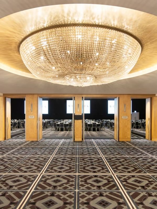 chandelier and wentworth ballroom