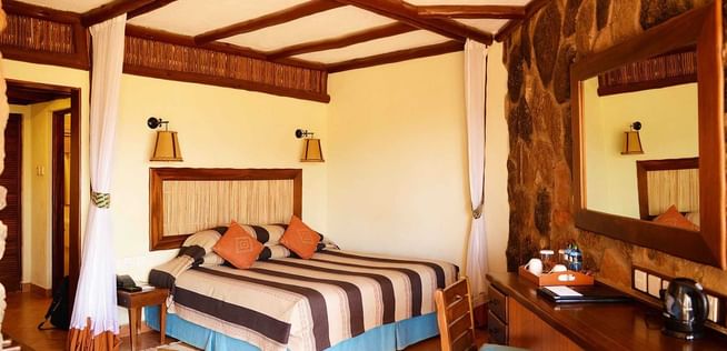 Interior of triple room at Hotel Kilaguni Serena