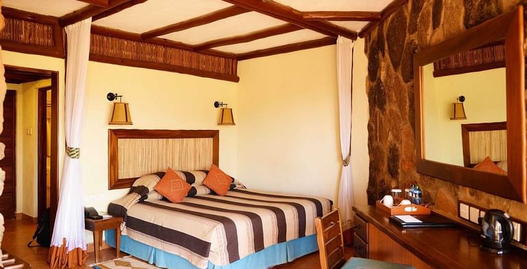 Interior of triple room at Hotel Kilaguni Serena