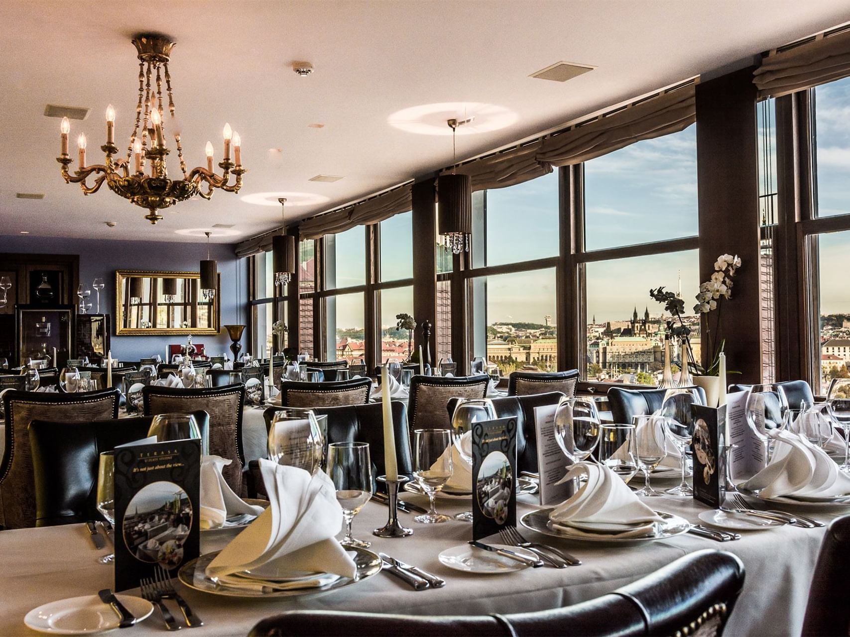 Restaurant at Golden Well Hotel Prague