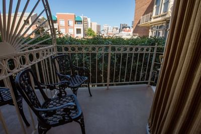 Balcony area in King Suite with Balcony at Horton Grand Hotel