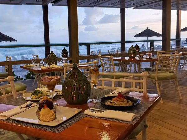 Dining area in Calabash Beach Bistro at Bougainvillea Barbados