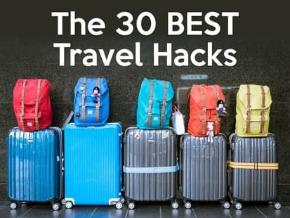 The 30 Best Travel Hacks poster used at Lake Buena Vista Resort Village & Spa