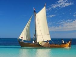 Sailing boat in the Batavia Coast Marina at Nesuto Hotels