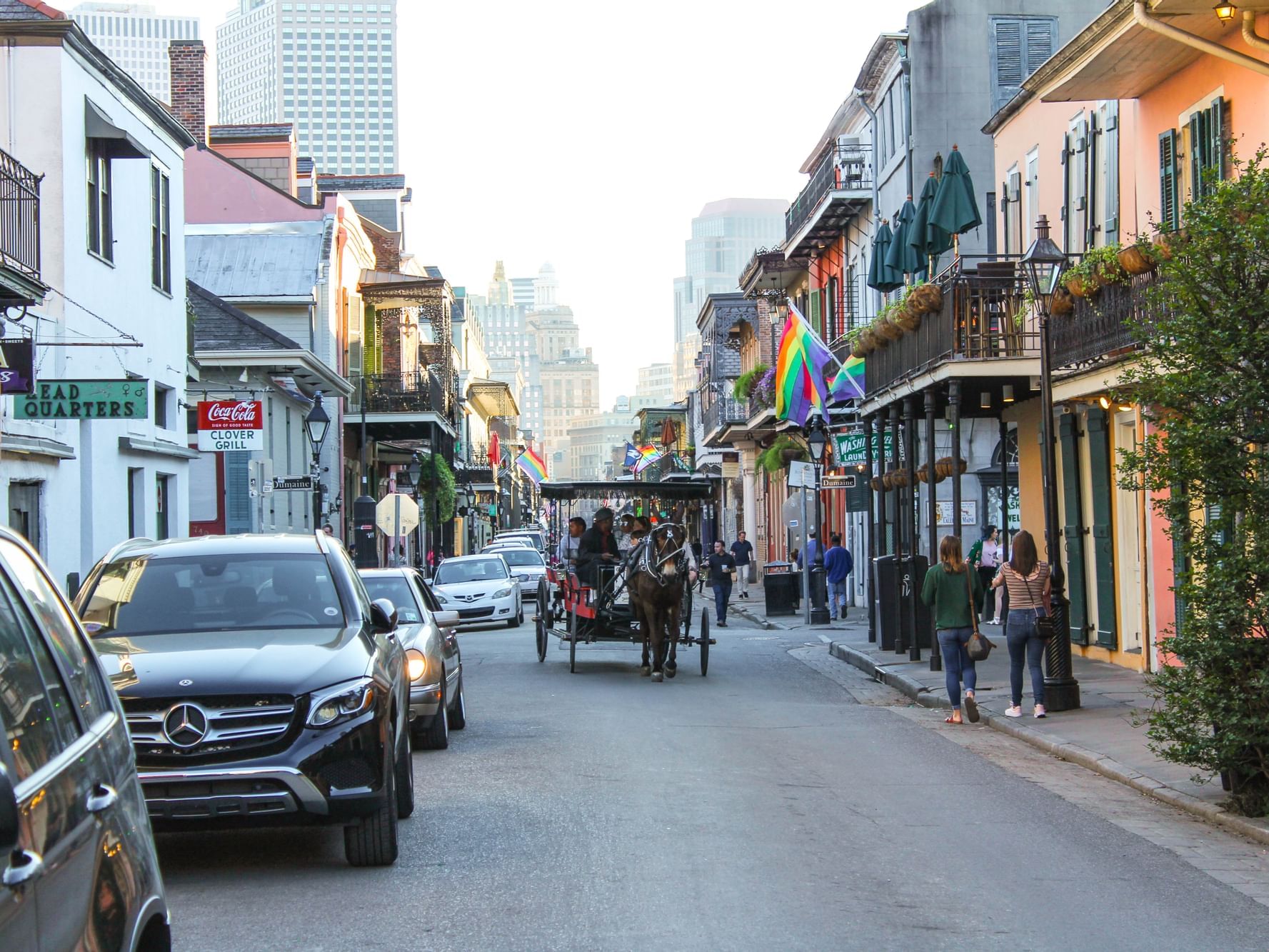 Streets at the French Quarter near La Galerie Hotel