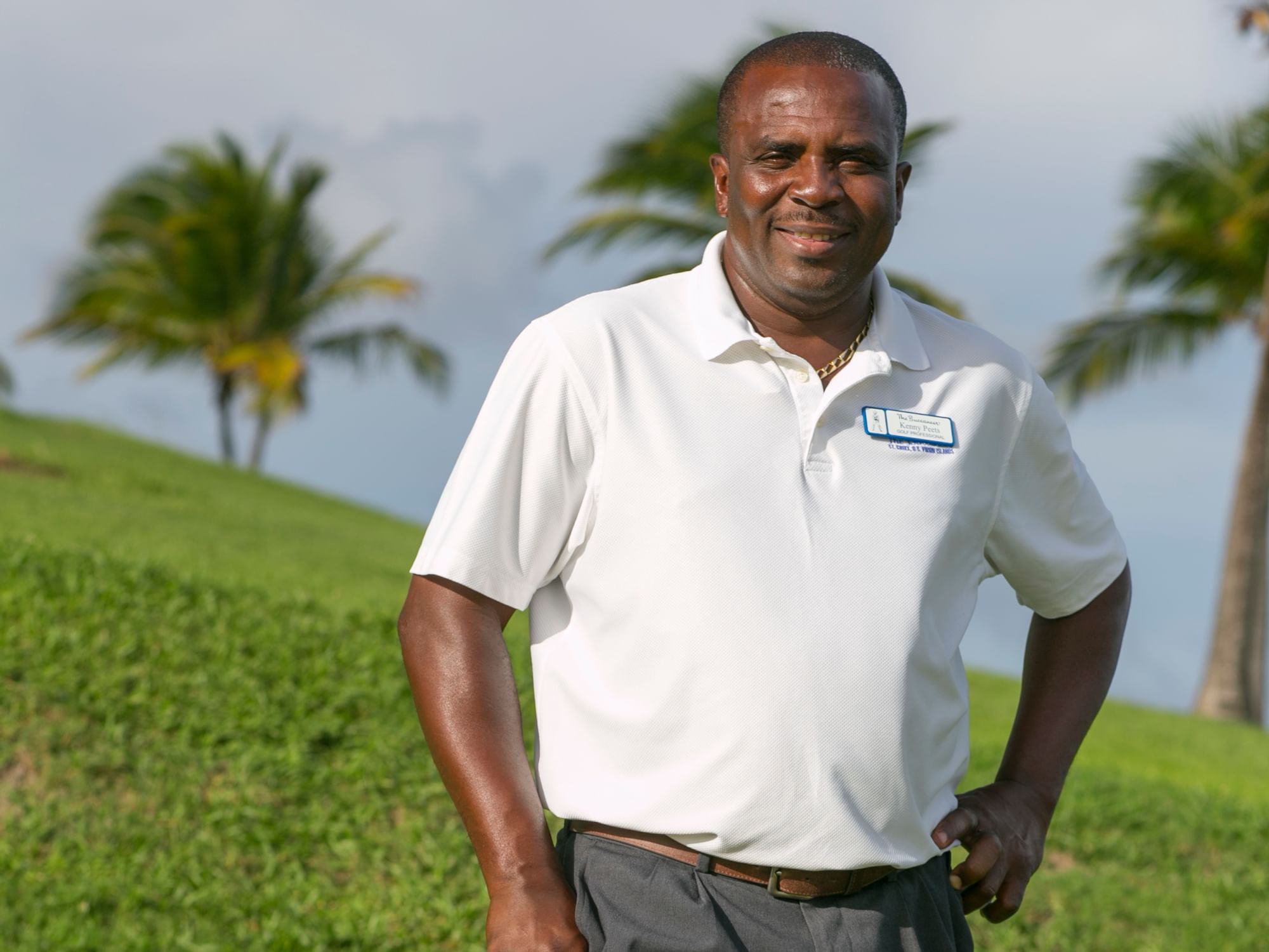 Headshot of a Golf Pro in a course near The Buccaneer Resort St. Croix