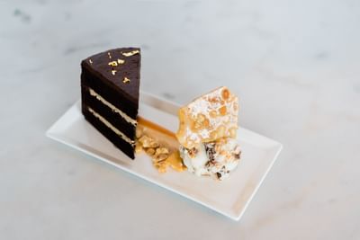 Ice cream and cake served at Alderbrook Resort & Spa