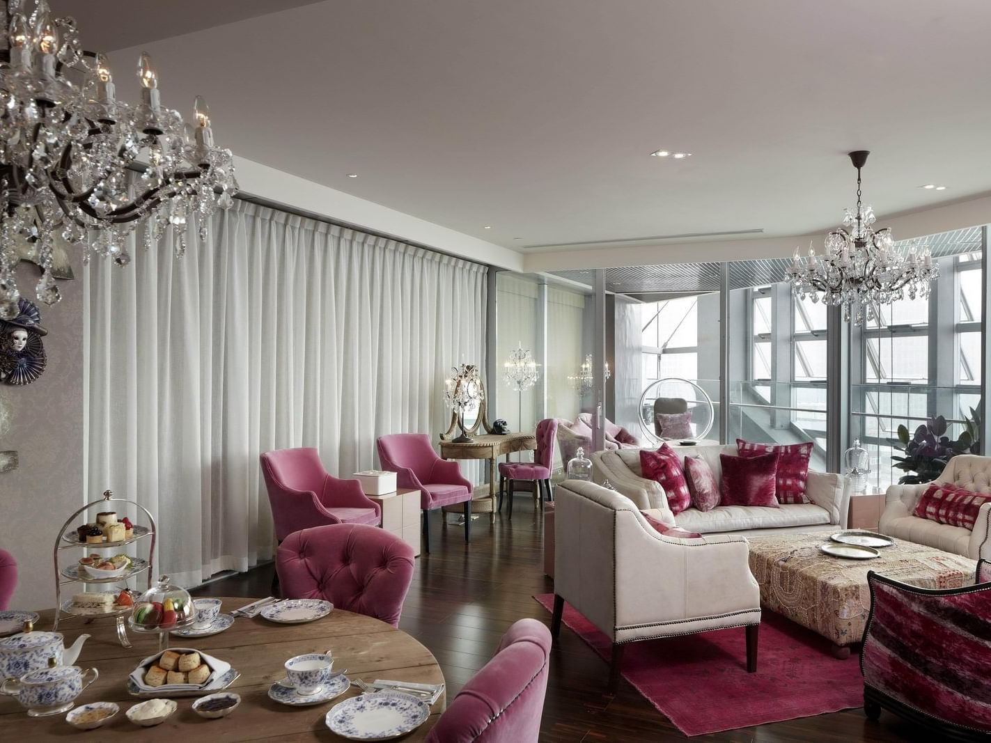 Interior of Living room in Suite Terrace at Hotel Eclat Beijing