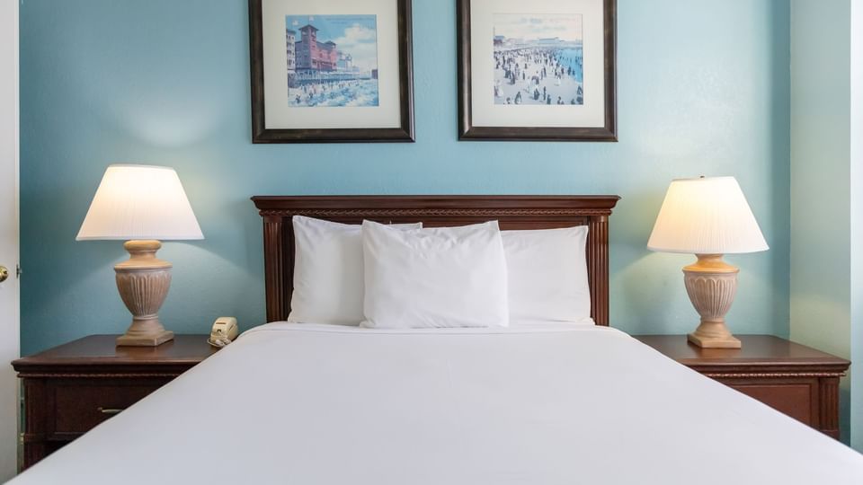 Bedroom of One-Bedroom Suite at Brigantine Beach