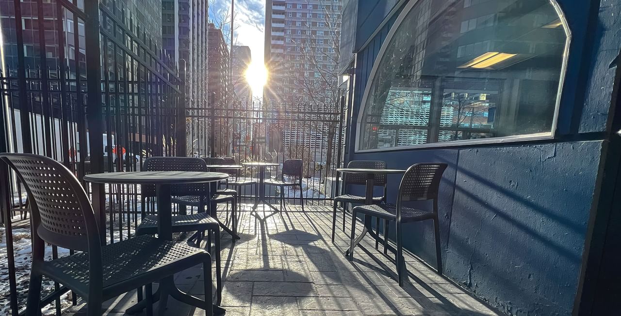 Patio outside of Coast Calgary Downtown Hotel & Suites by APA's meeting room