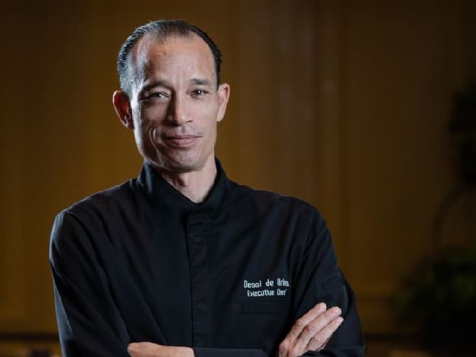 Portrait of Chef Dessi De Vries at Chatrium Hotels & Residences