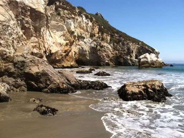 Rocks in the ocean near the Inn at Avila Beach 