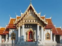 Interior of The Marble Temple near Chatrium Grand Bangkok