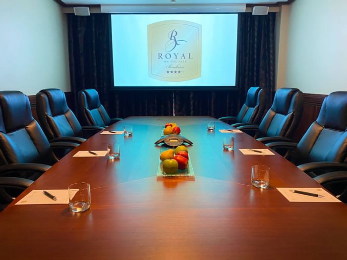 Arranged meeting room at Royal on the Park hotel 