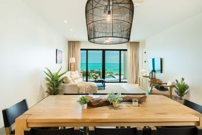 Living area, 3 Bedroom Oceanfront Suite, H2O Life Style Resort