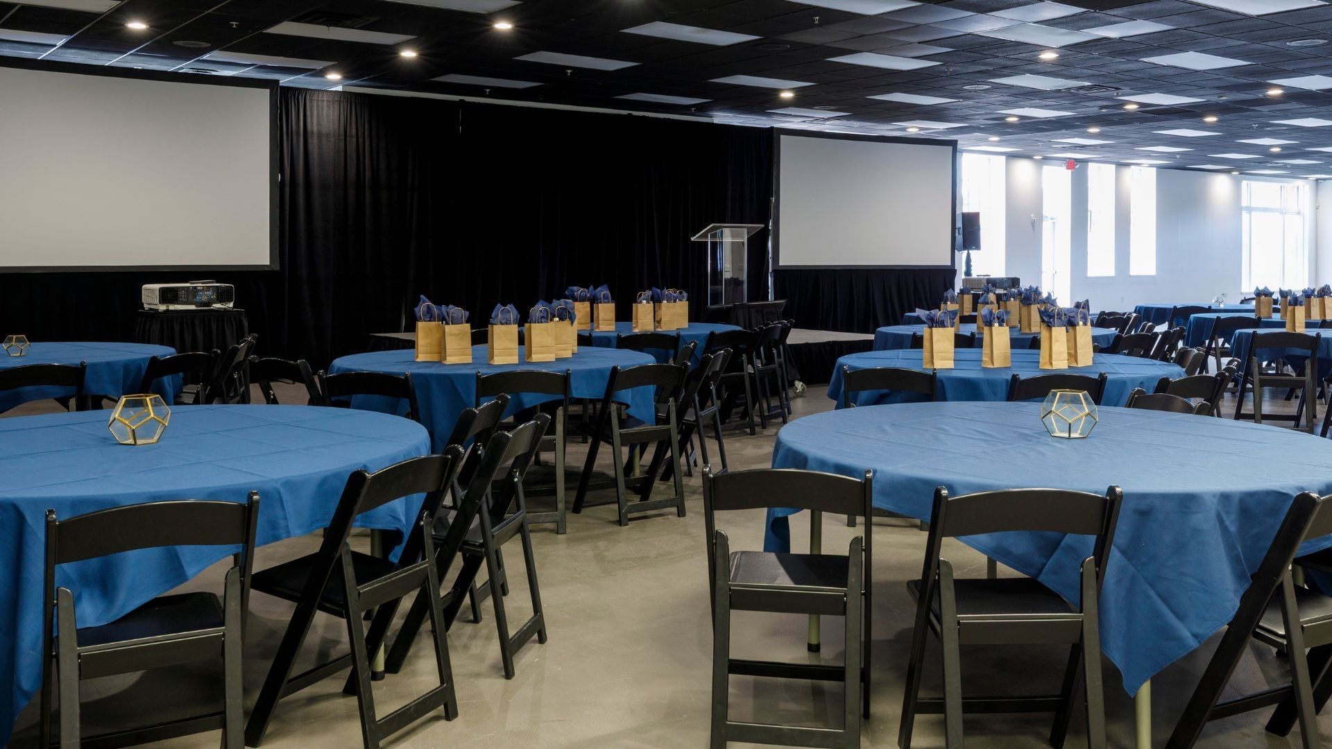 Meeting set up at The Vail Conference Center next to the Hotel at Old Town