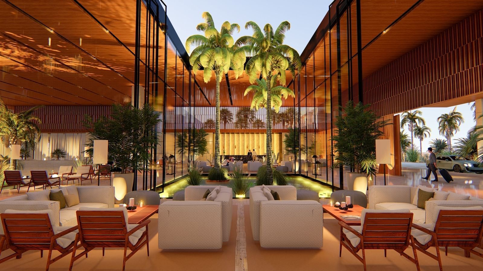 The Lobby area at Live Aqua Beach Resort Punta Cana