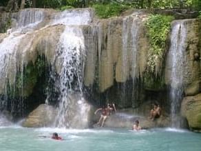 People at Erawan National Park near U Hotels & Resorts