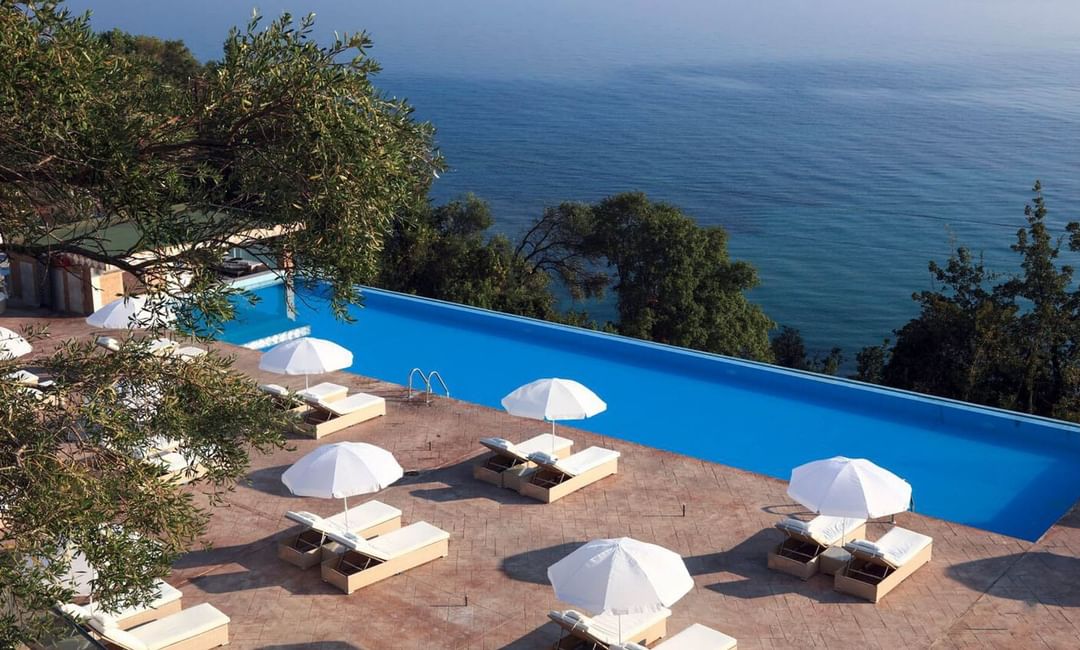 Closeup on the  pool chairs at Kairaba Hotel