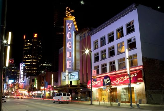 The Granville Street Vogue & Roxy near Granville Island Hotel