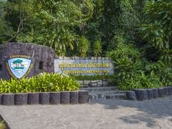 Entrance view of Phlio Waterfall near Chatrium Golf Resort Soi Dao Chanthaburi 