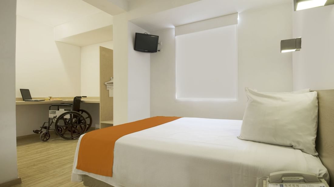Interior of Accessible Room at One Hotels