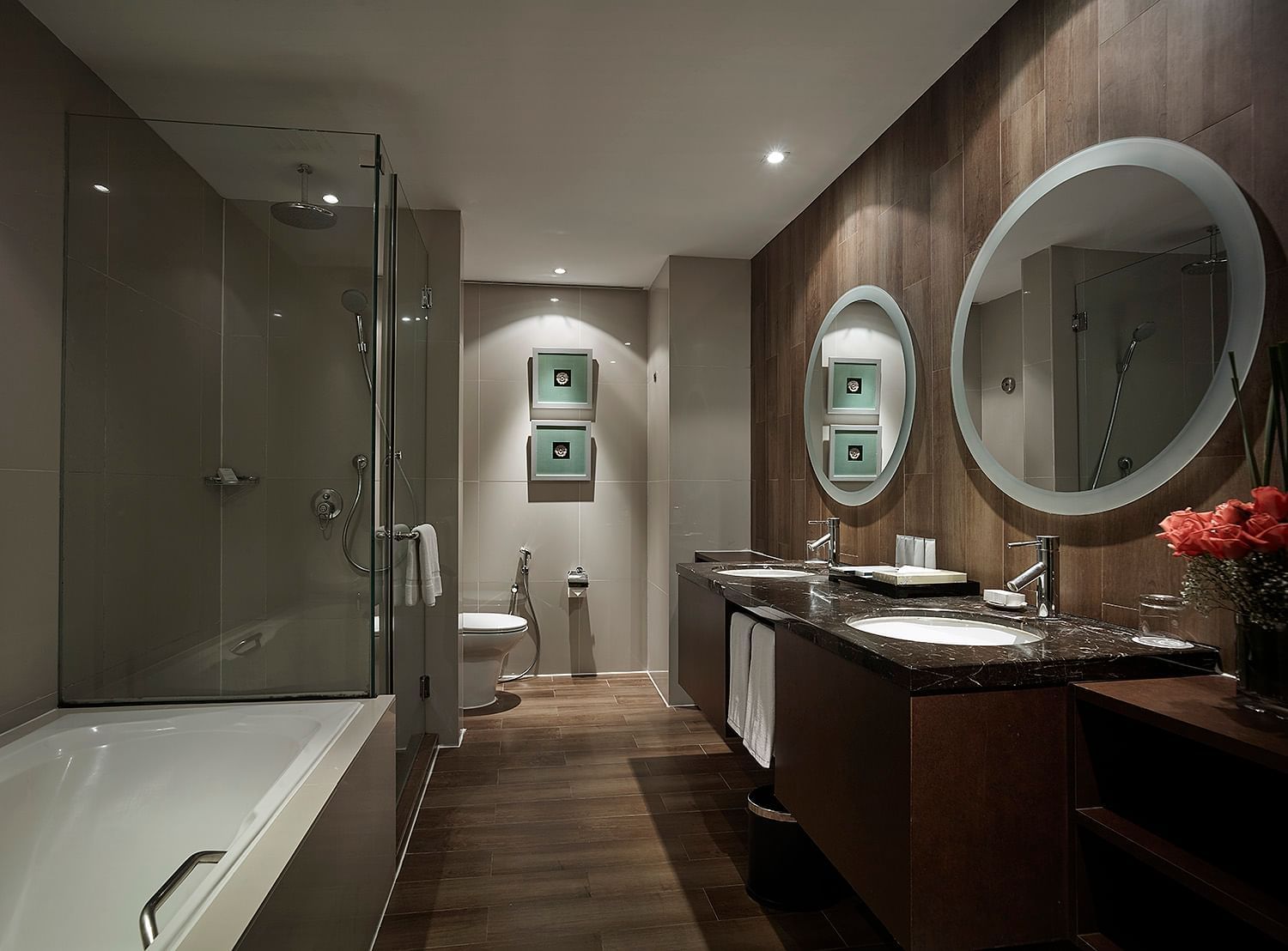 Bathroom vanity of Junior Suite King at Sunway Putra Hotel