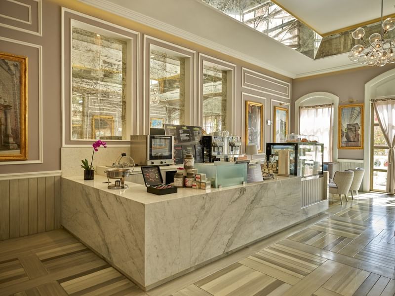 Counter area in Cafe Kunn at FA Hotels & Resorts
