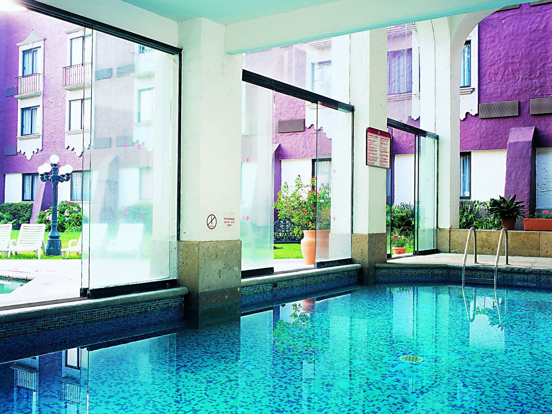 Interior of Indoor swimming pool at Fiesta Inn Hotels