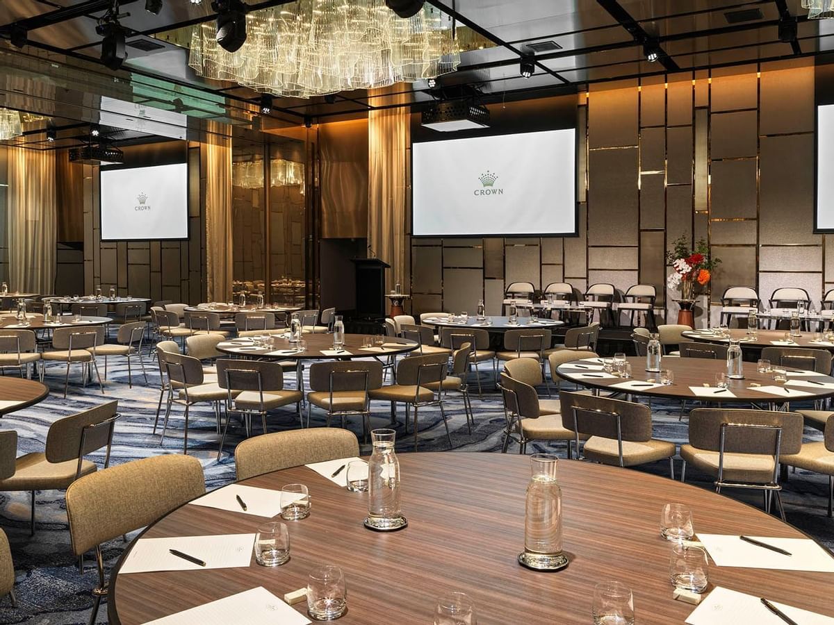 Table accessories in Pearl Ballroom at Crown Towers Sydney