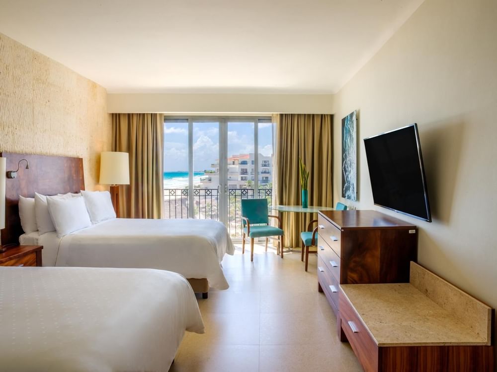 Premium Ocean View, 2 Double at Fiesta Americana Condesa Cancún