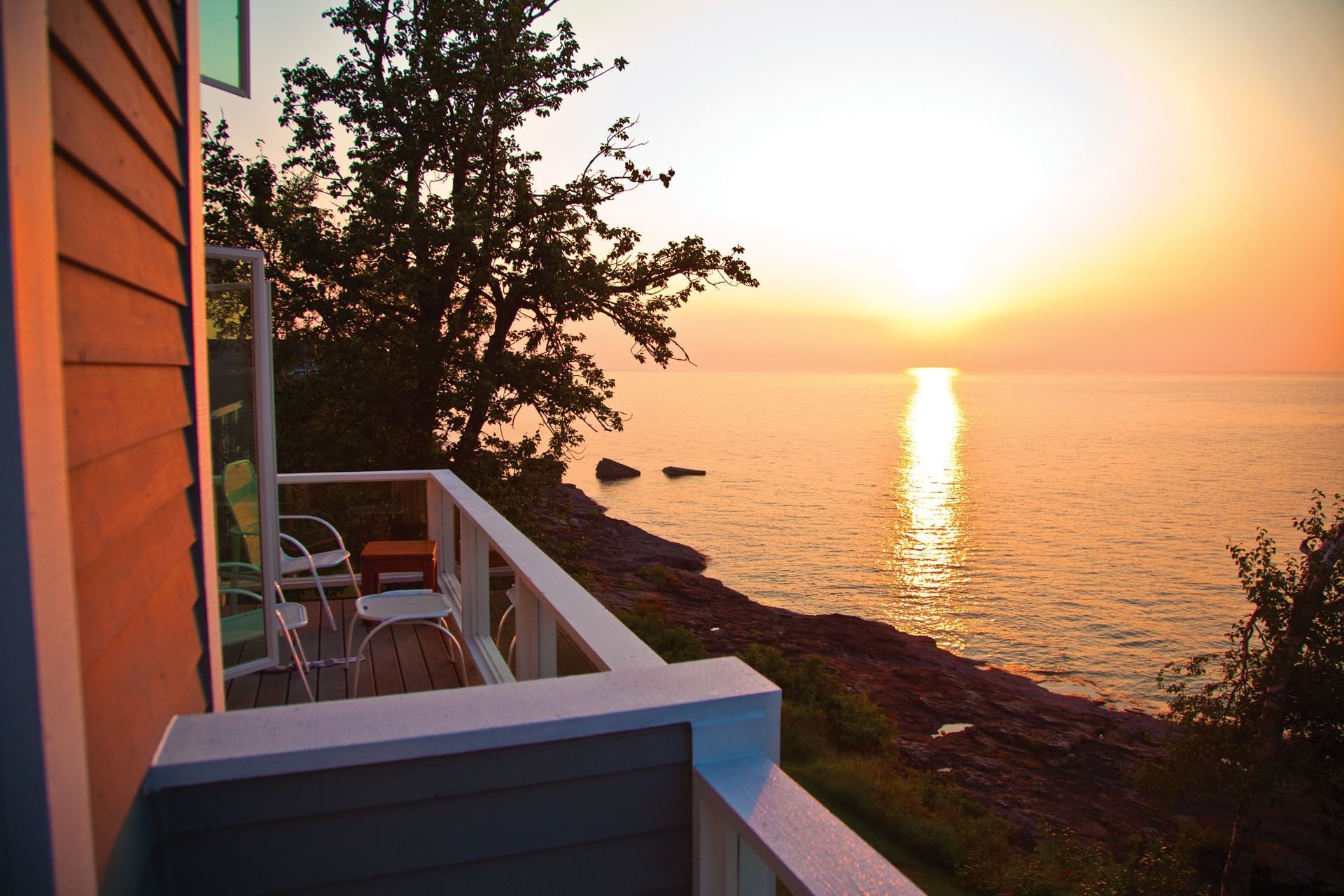 View of the outdoor from a balcony of a Bluefin Bay Room