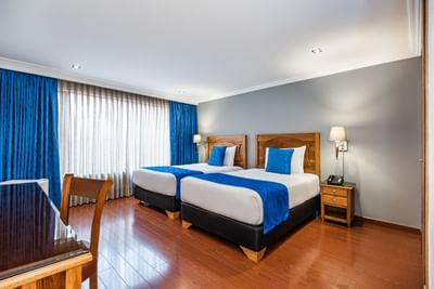 hospedaje dos camas indivuales en bogota centro